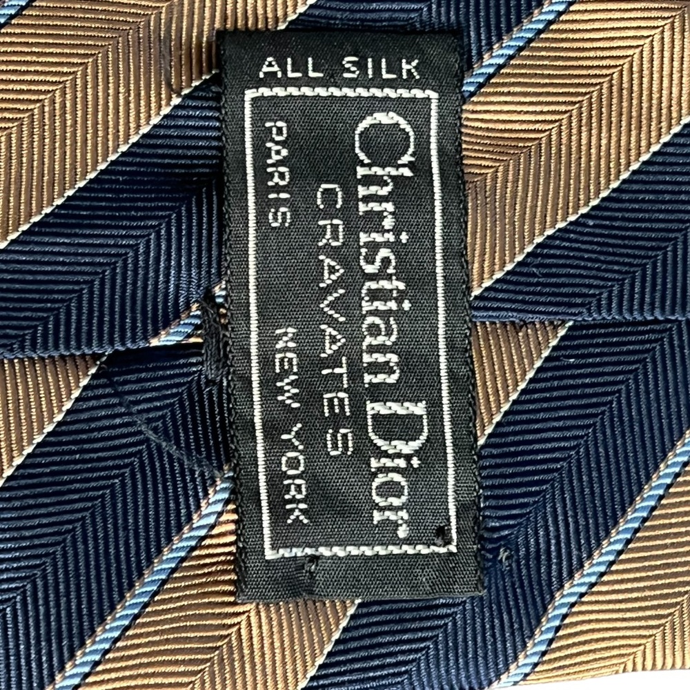 Vintage 80s Christian Dior 100% Silk Tie In Perfect Condition